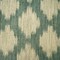 Blue-Taupe Cotton-Linen Ikat Pattern Double Woven Home Decorating Fabric By the Yard